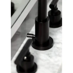 Kingston Brass Fauceture FSC895XCKL-P Kaiser Widespread Bathroom Faucet with Brass Pop-Up
