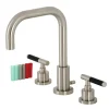 Kingston Brass Fauceture FSC893XCKL-P Kaiser Widespread Bathroom Faucet with Brass Pop-Up