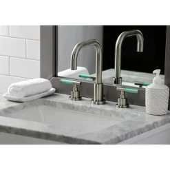 Kingston Brass Fauceture FSC893XCKL-P Kaiser Widespread Bathroom Faucet with Brass Pop-Up