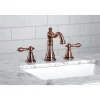 Kingston Brass Fauceture FSC197ALAC English Classic Widespread Bathroom Faucet, Antique Copper