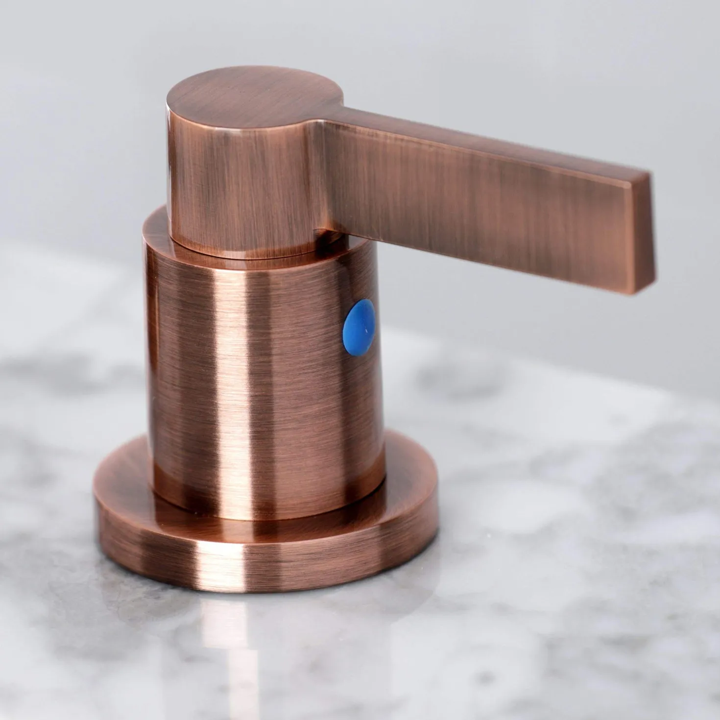 Kingston Brass Fauceture FSC892NDLAC NuvoFusion Widespread Bathroom Faucet, Antique Copper
