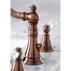 Kingston Brass Fauceture FSC197PLAC English Classic Widespread Bathroom Faucet, Antique Copper