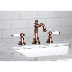 Kingston Brass Fauceture FSC197APLAC American Patriot Widespread Bathroom Faucet, Antique Copper