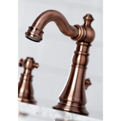 Kingston Brass Fauceture FSC197APLAC American Patriot Widespread Bathroom Faucet, Antique Copper
