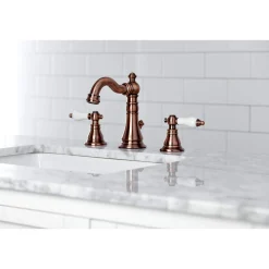 Kingston Brass Fauceture FSC197APLAC American Patriot Widespread Bathroom Faucet, Antique Copper