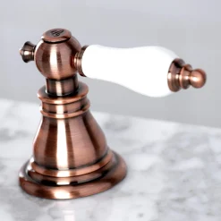 Kingston Brass Fauceture FSC197APLAC American Patriot Widespread Bathroom Faucet, Antique Copper