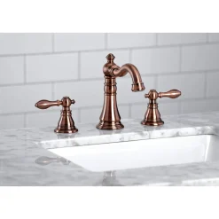 Kingston Brass Fauceture FSC197ACLAC American Classic Widespread Bathroom Faucet, Antique Copper