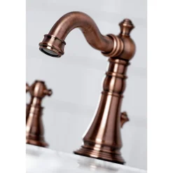 Kingston Brass Fauceture FSC197ACLAC American Classic Widespread Bathroom Faucet, Antique Copper