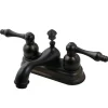 Kingston Brass Fauceture FSY3605ACL American Classic Two Handle 4" Centerset Lavatory Faucet in Oil Rubbed Bronze