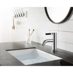 Kingston Brass Fauceture Kaiser Single Handle Deck Mount Bathroom Faucet