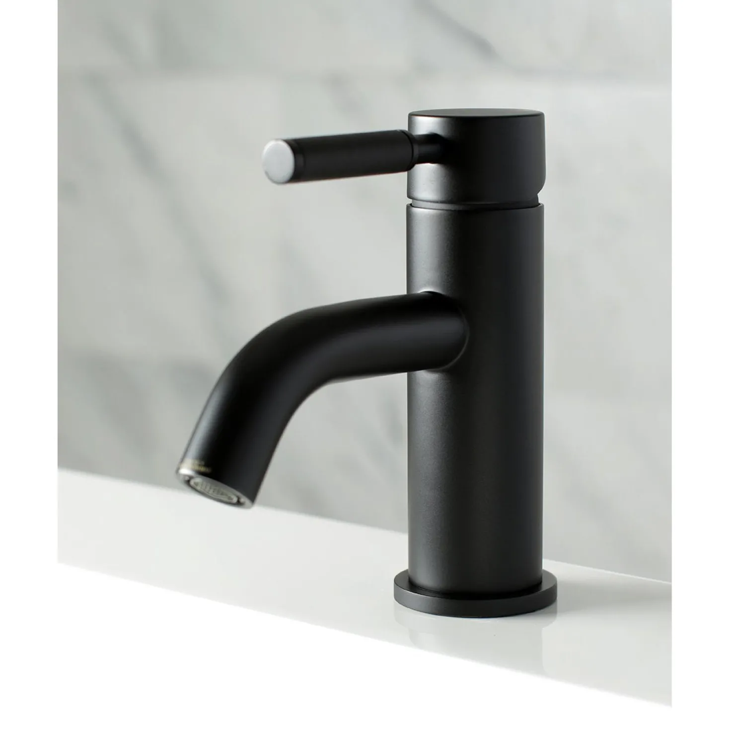 Kingston Brass Fauceture Kaiser Single Handle Deck Mount Bathroom Faucet