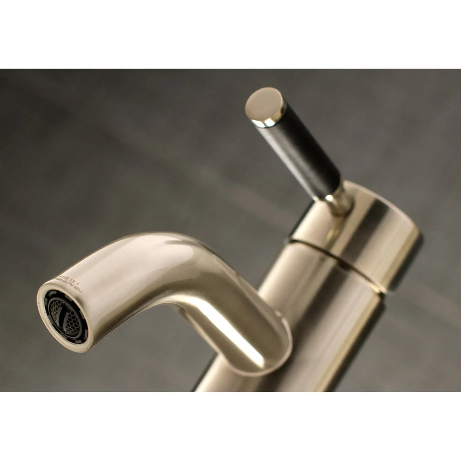 Kingston Brass Fauceture Kaiser Single Handle Deck Mount Bathroom Faucet