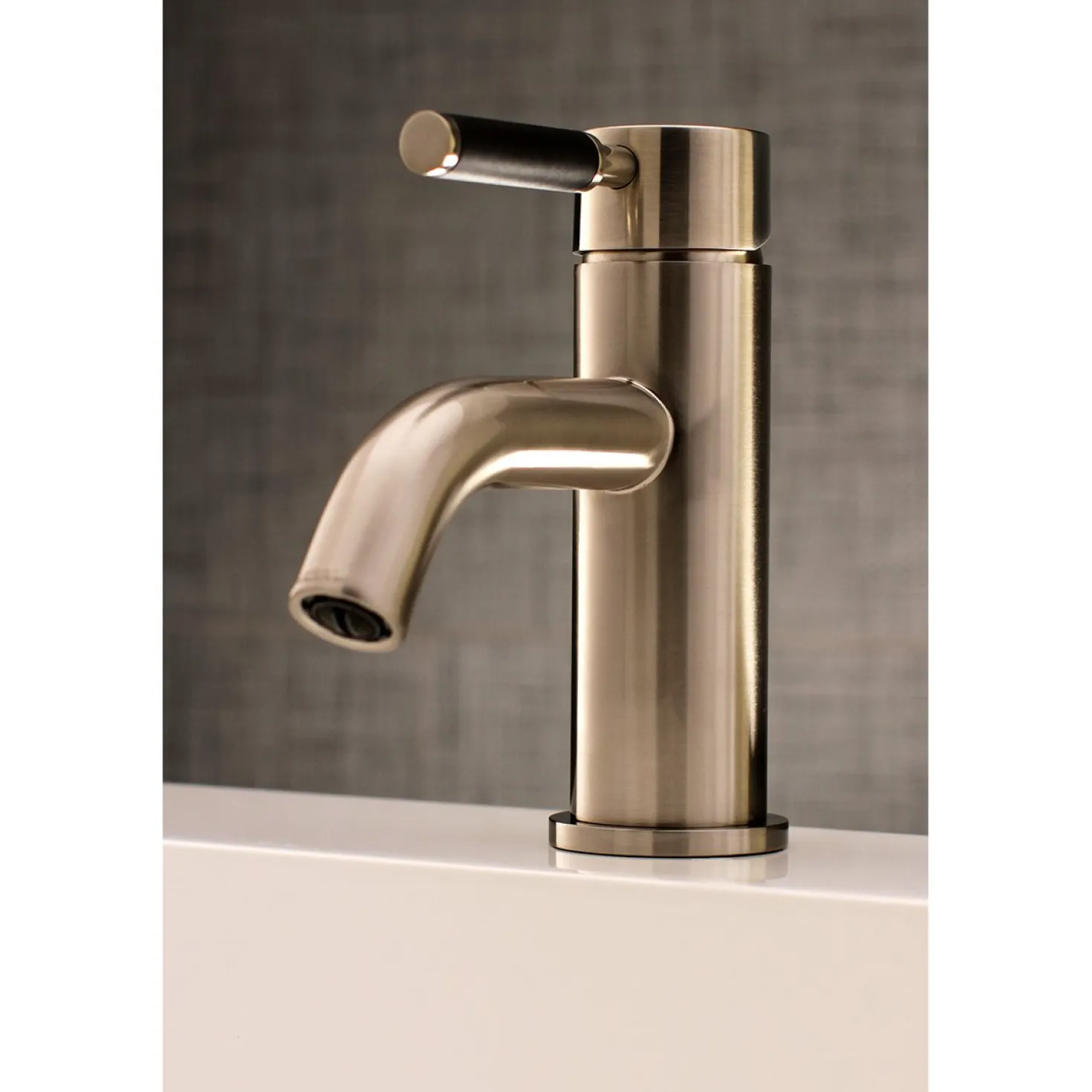 Kingston Brass Fauceture Kaiser Single Handle Deck Mount Bathroom Faucet