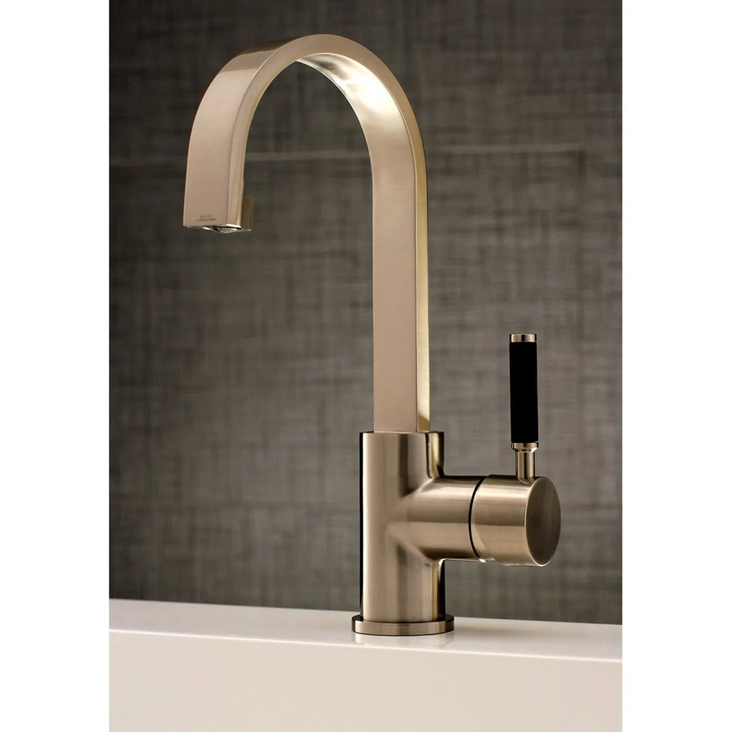 Kingston Brass Fauceture Kaiser Single-Handle Bathroom Faucet with Drain