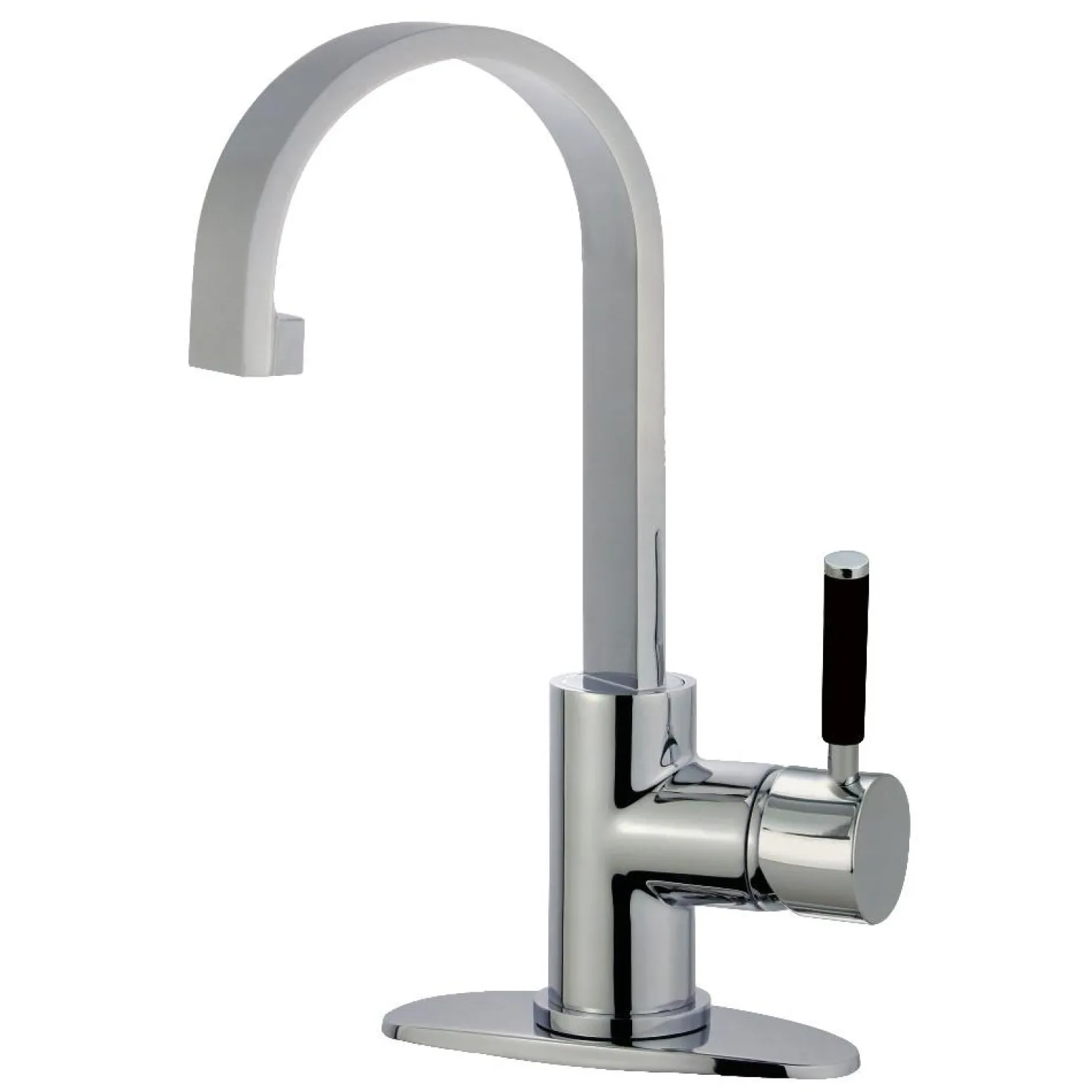 Kingston Brass Fauceture Kaiser Single-Handle Bathroom Faucet with Drain