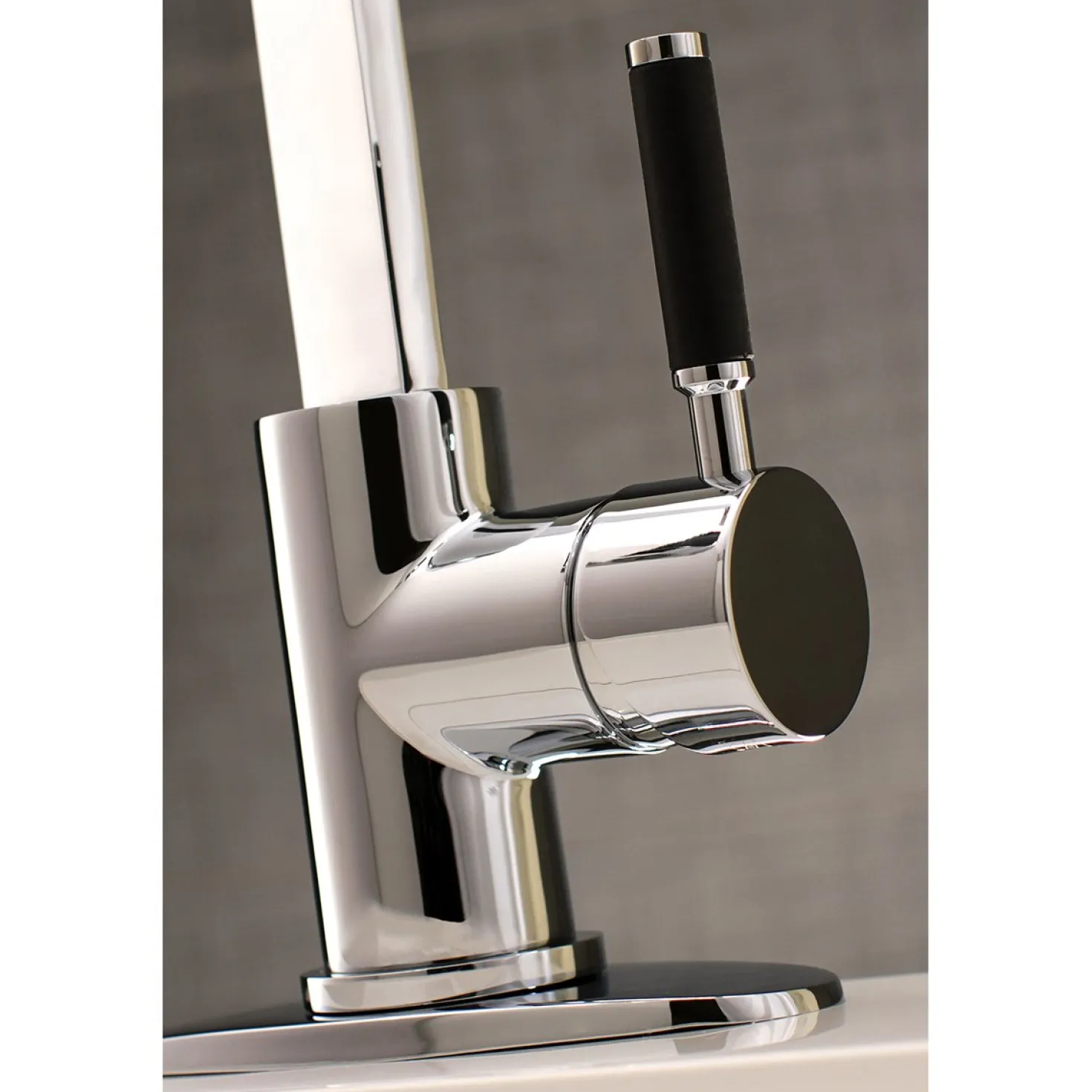 Kingston Brass Fauceture Kaiser Single-Handle Bathroom Faucet with Drain