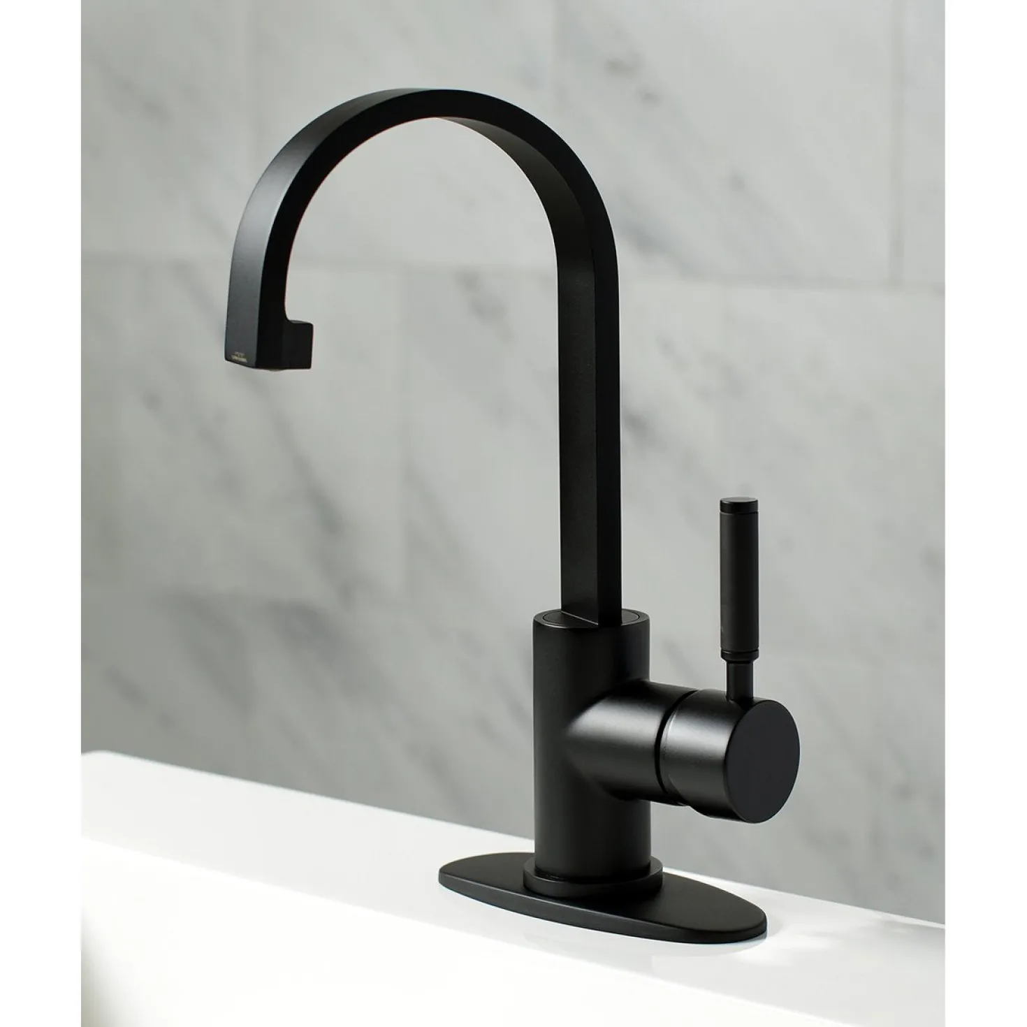 Kingston Brass Fauceture Kaiser Single-Handle Bathroom Faucet with Drain
