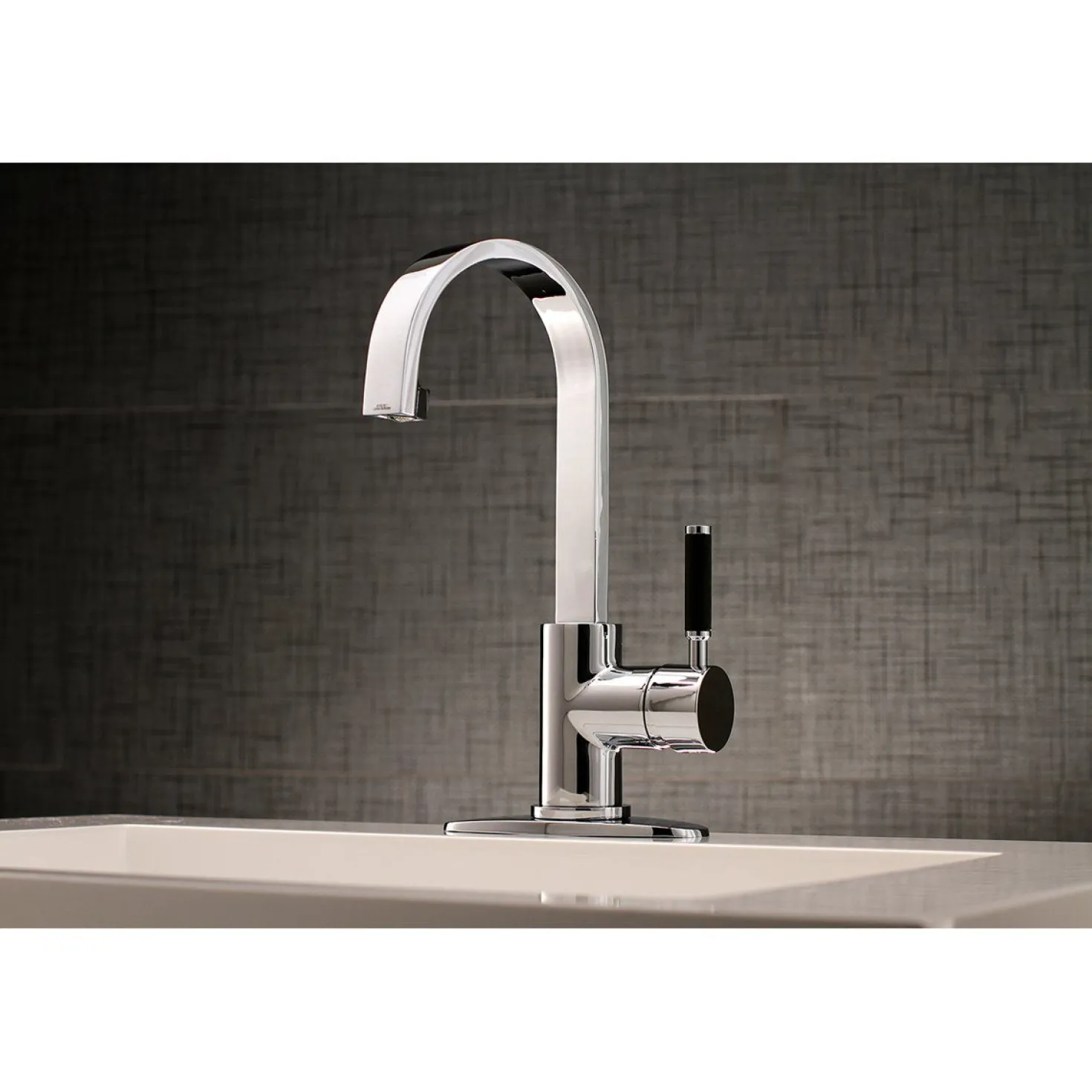 Kingston Brass Fauceture Kaiser Single-Handle Bathroom Faucet with Drain