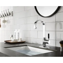 Kingston Brass Fauceture Kaiser Single-Handle Bathroom Faucet with Drain