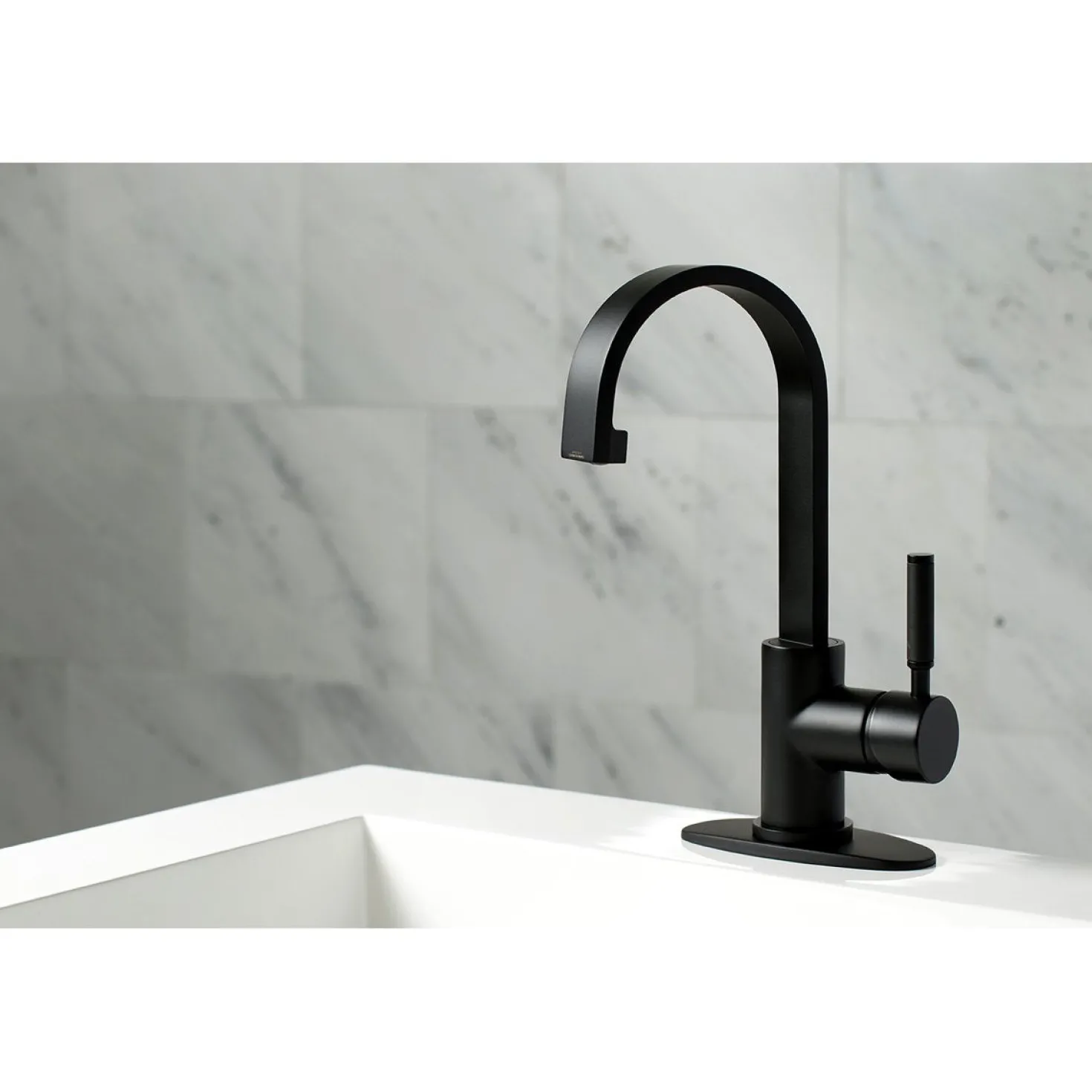 Kingston Brass Fauceture Kaiser Single-Handle Bathroom Faucet with Drain