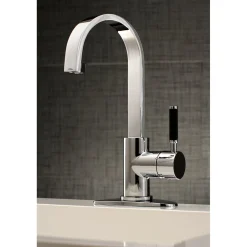 Kingston Brass Fauceture Kaiser Single-Handle Bathroom Faucet with Drain