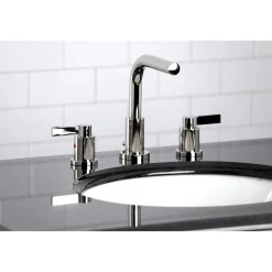 Kingston Brass Fauceture NuvoFusion 8-Inch Widespread Bathroom Faucet