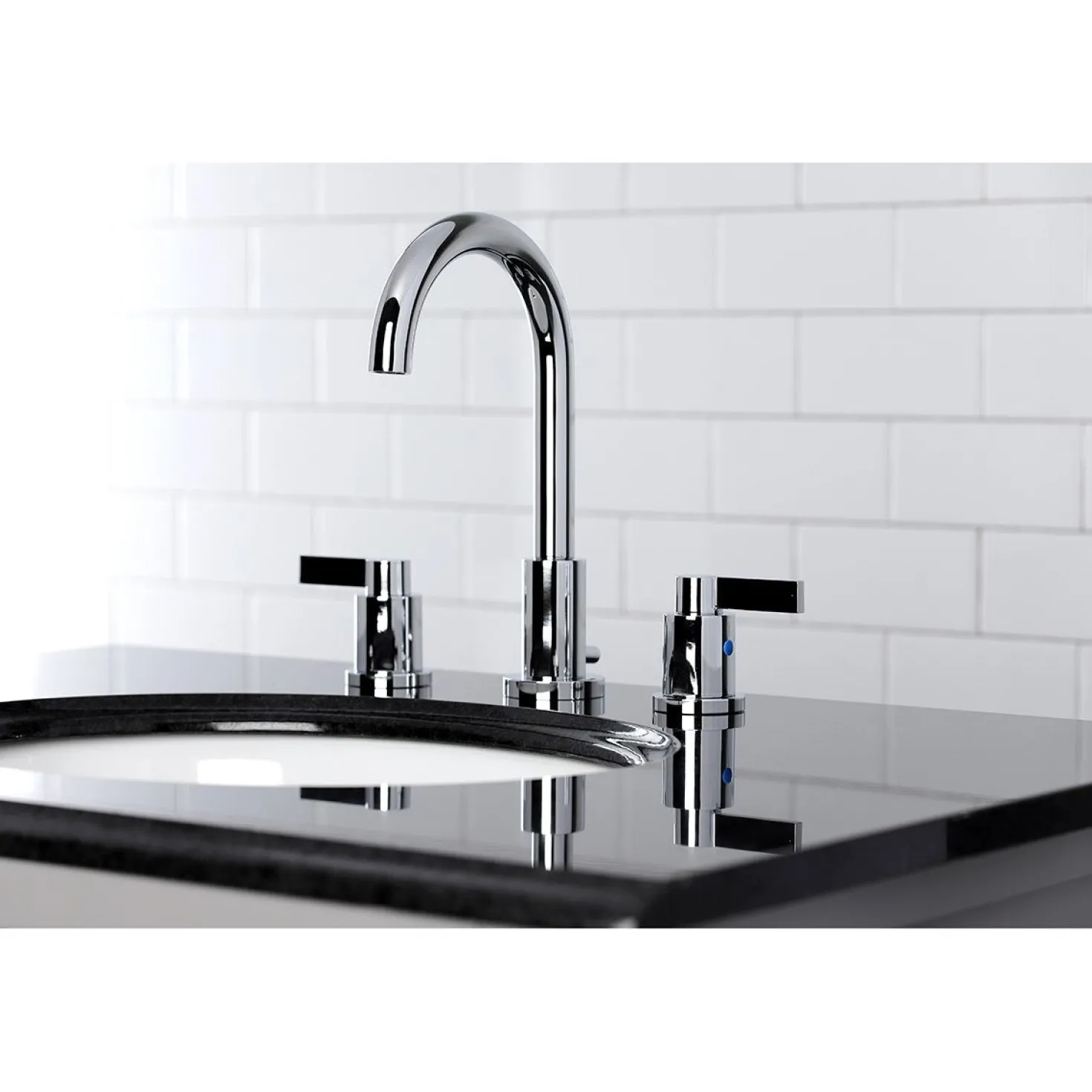 Kingston Brass Fauceture NuvoFusion Widespread Bathroom Faucet