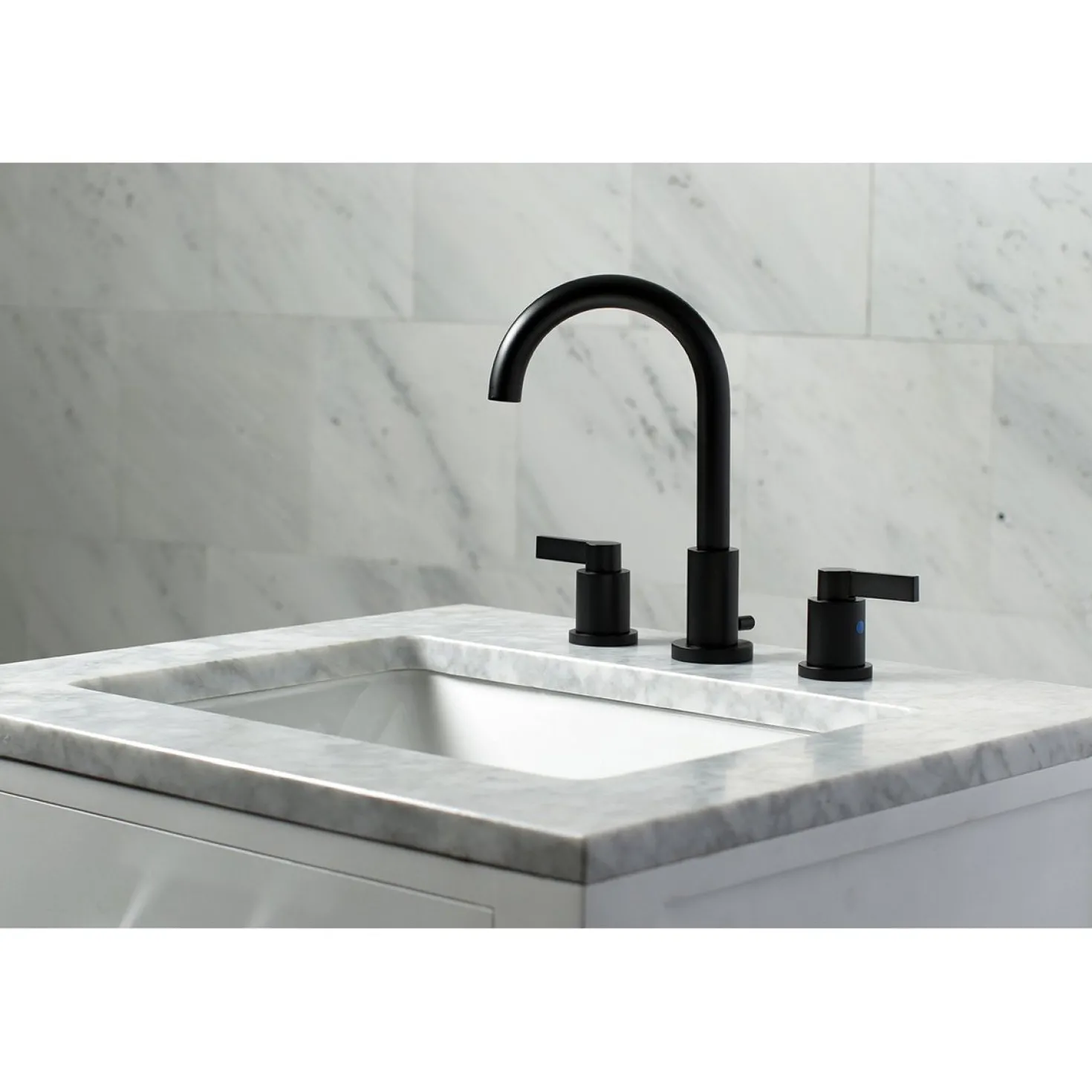 Kingston Brass Fauceture NuvoFusion Widespread Bathroom Faucet