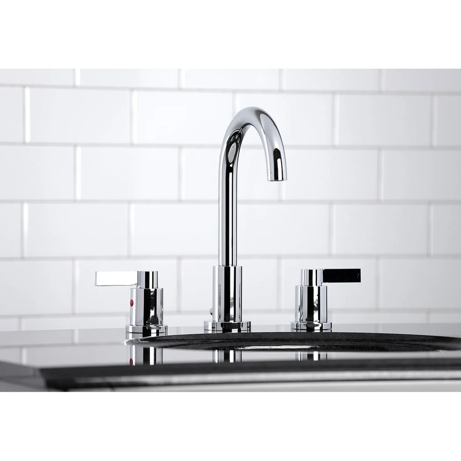 Kingston Brass Fauceture NuvoFusion Widespread Bathroom Faucet