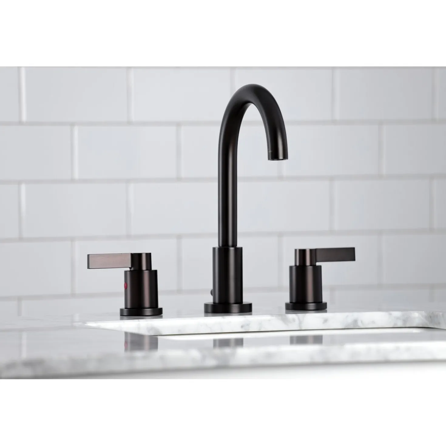 Kingston Brass Fauceture NuvoFusion Widespread Bathroom Faucet