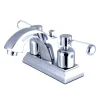 Kingston Brass Fauceture Paris 4-Inch Centerset Bathroom Faucet