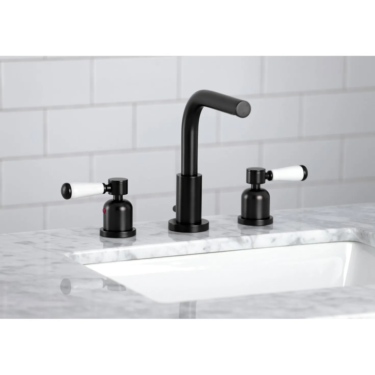Kingston Brass Fauceture Paris 8-Inch Widespread Bathroom Faucet