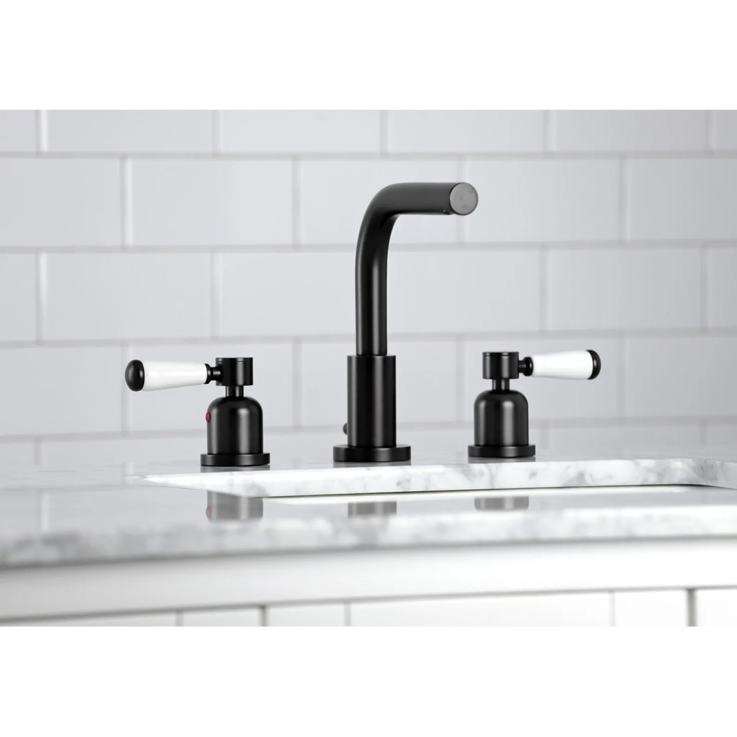Kingston Brass Fauceture Paris 8-Inch Widespread Bathroom Faucet