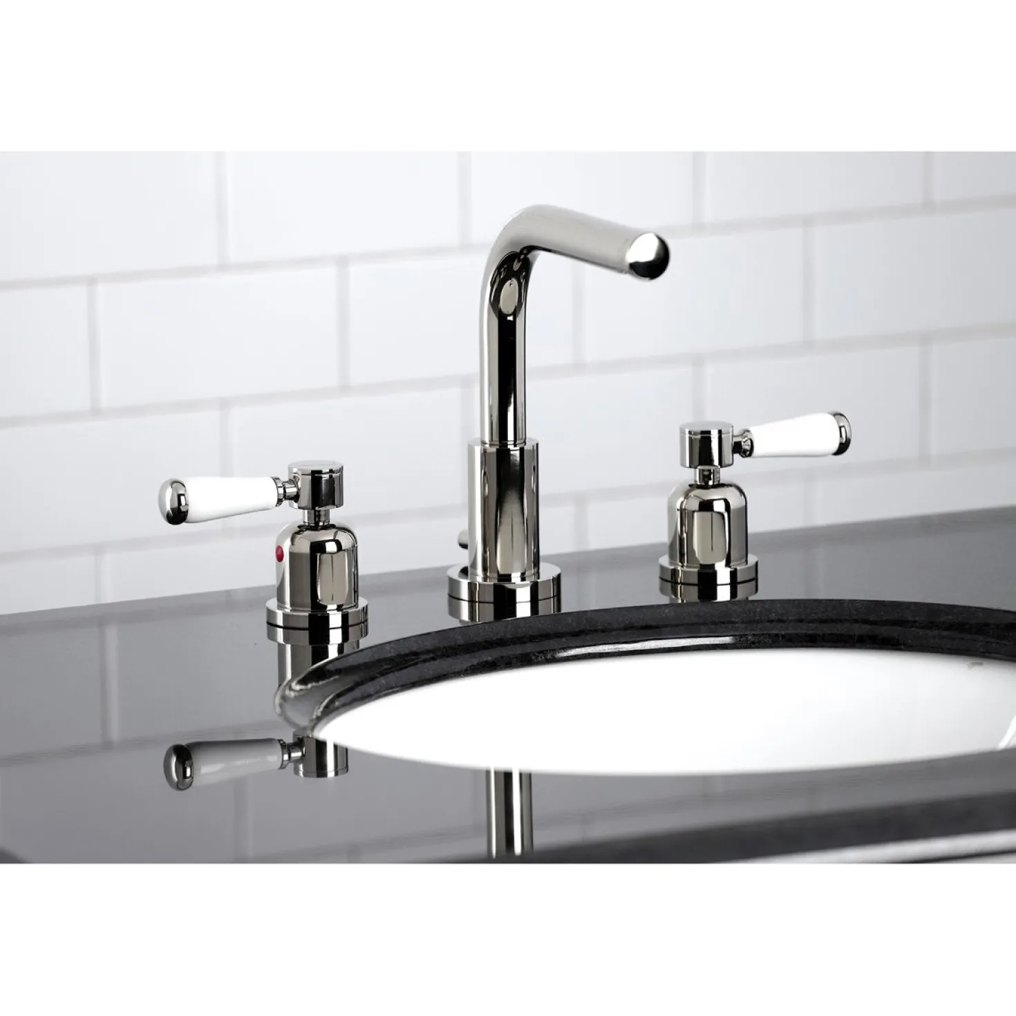 Kingston Brass Fauceture Paris 8-Inch Widespread Bathroom Faucet