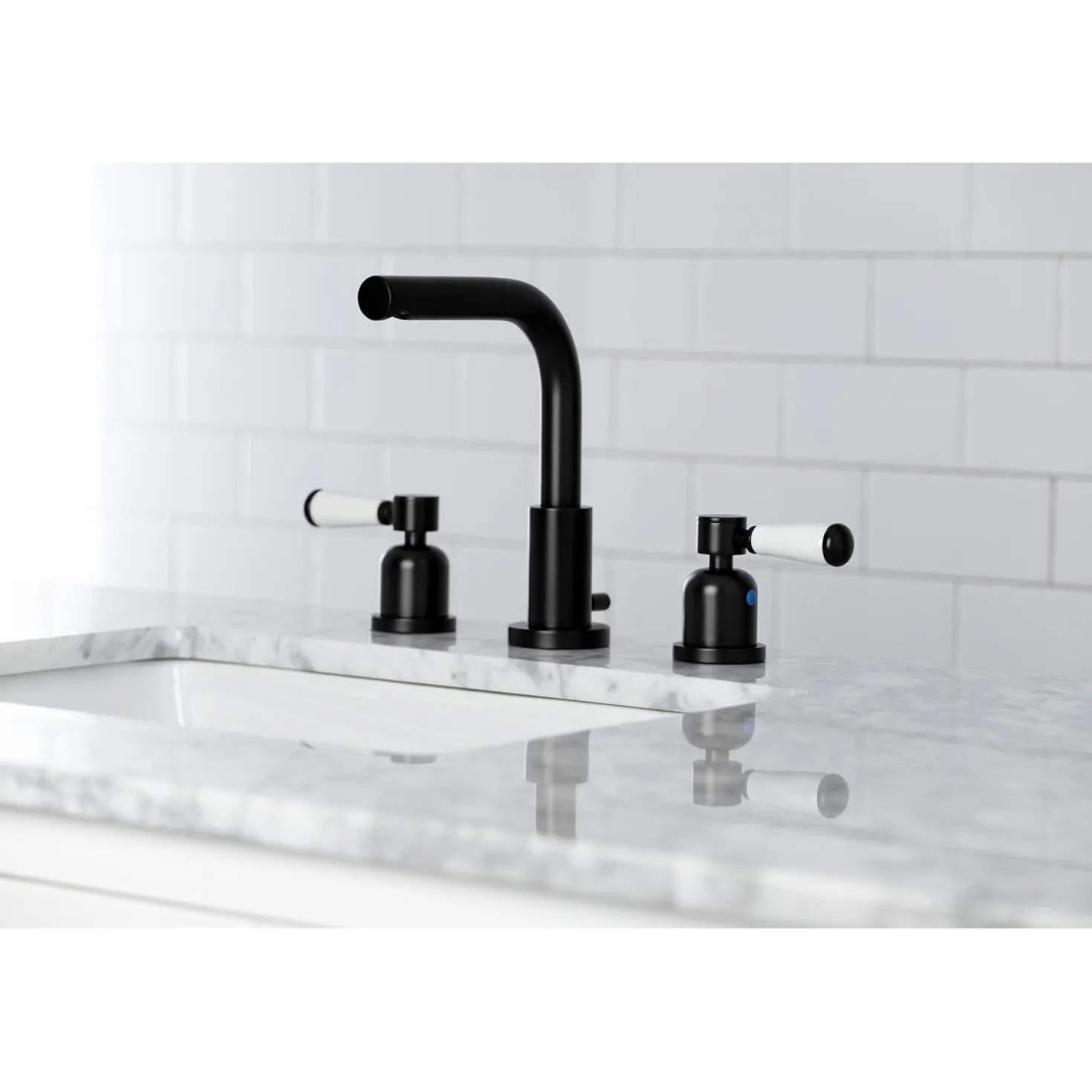 Kingston Brass Fauceture Paris 8-Inch Widespread Bathroom Faucet