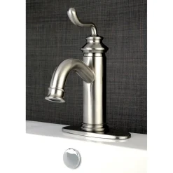 Kingston Brass Fauceture Royale Single-Handle Monoblock Bathroom Faucet