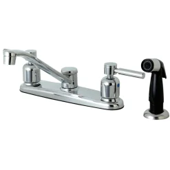 Kingston Brass FB112DL Centerset Kitchen Faucet in Polished Chrome