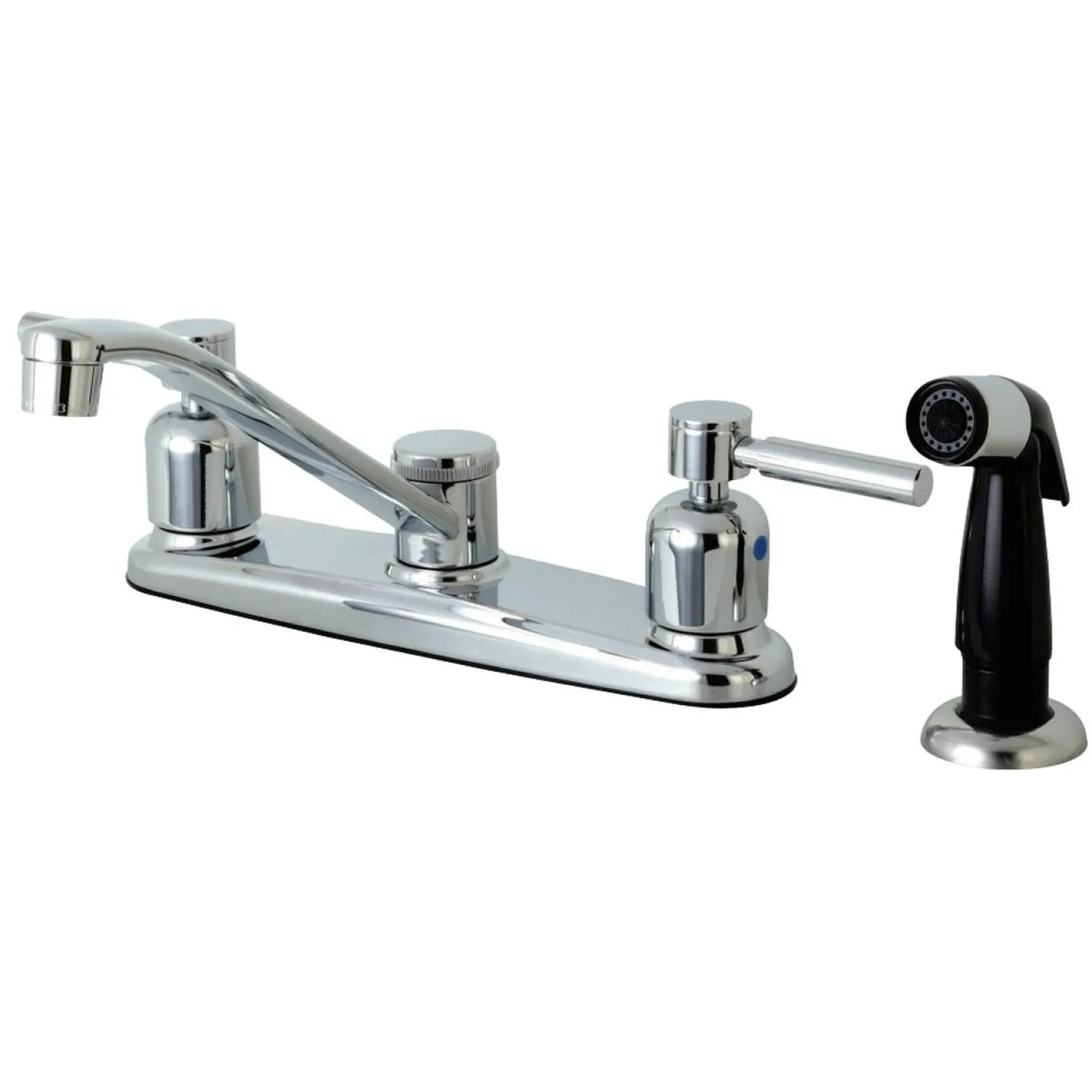 Kingston Brass FB112DL Centerset Kitchen Faucet in Polished Chrome