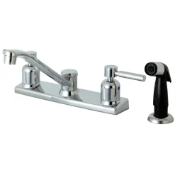 Kingston Brass FB122DL Centerset Kitchen Faucet in Polished Chrome