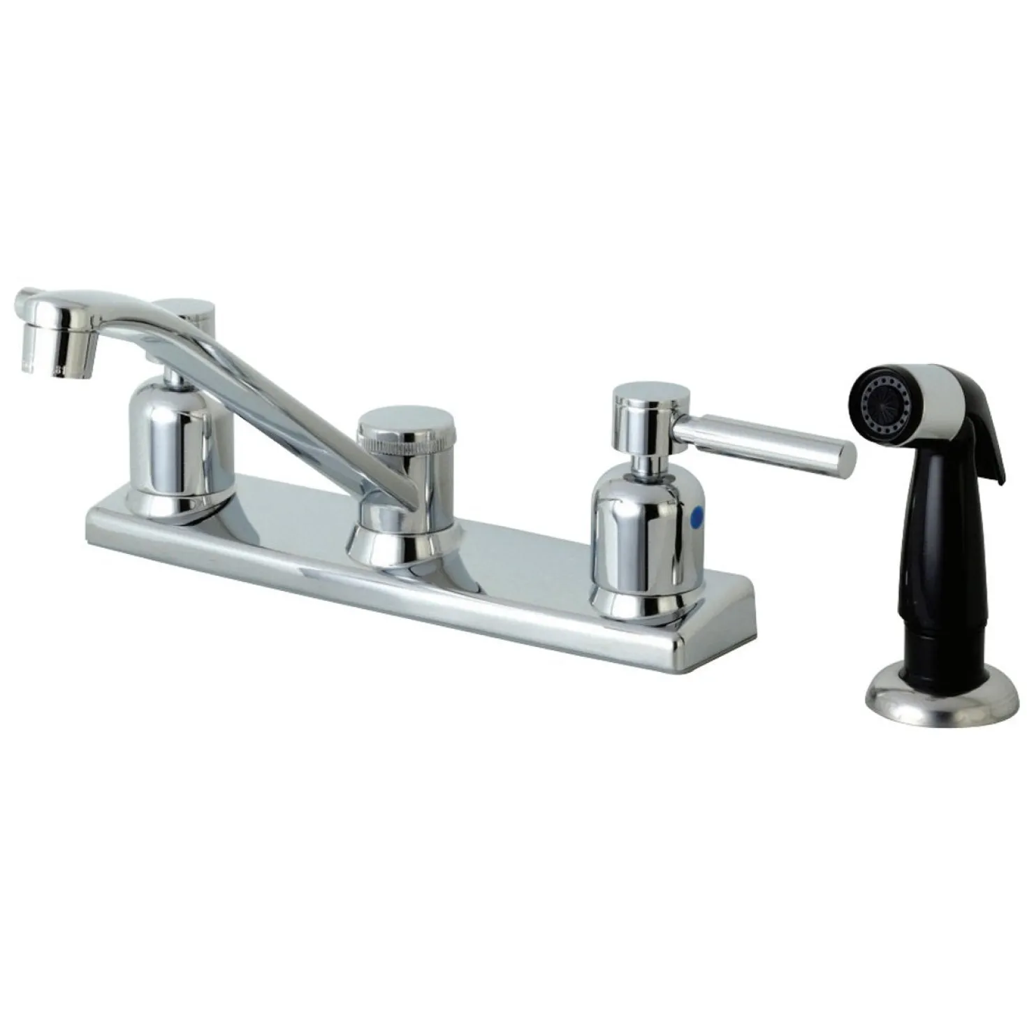 Kingston Brass FB122DL Centerset Kitchen Faucet in Polished Chrome