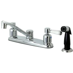 Kingston Brass FB112DPL Centerset Kitchen Faucet in Polished Chrome