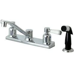 Kingston Brass FB122DPL Centerset Kitchen Faucet in Polished Chrome