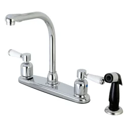 Kingston Brass FB751DPL Centerset Kitchen Faucet in Polished Chrome