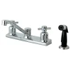 Kingston Brass FB122DX Centerset Kitchen Faucet in Polished Chrome