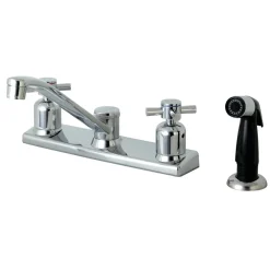 Kingston Brass FB122DX Centerset Kitchen Faucet in Polished Chrome