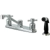 Kingston Brass FB112DX Centerset Kitchen Faucet in Polished Chrome