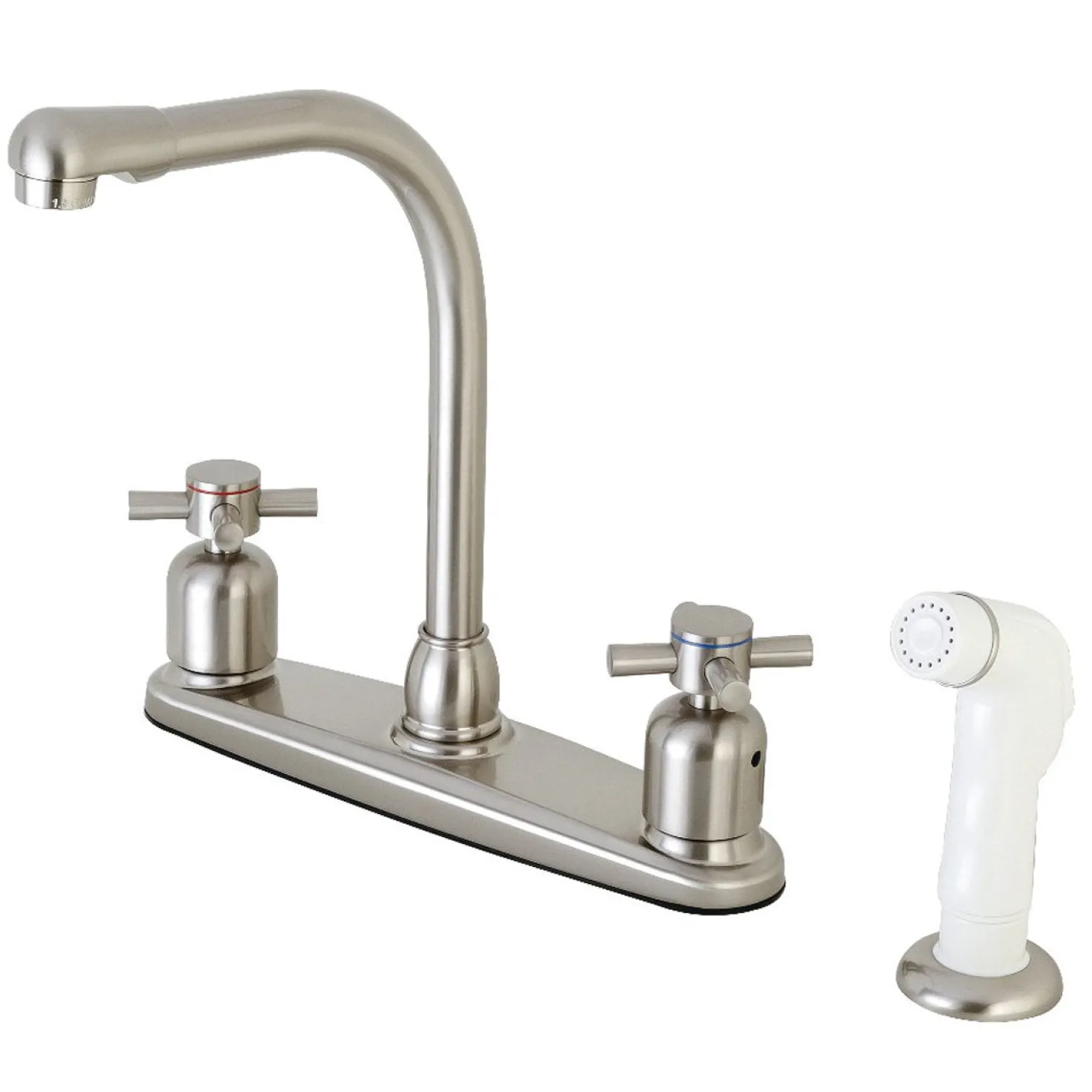 Kingston Brass FB718DX Centerset Kitchen Faucet in Brushed Nickel