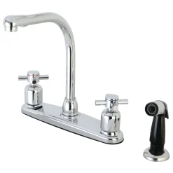 Kingston Brass FB751DX Centerset Kitchen Faucet in Polished Chrome