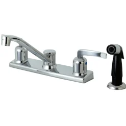 Kingston Brass FB122EFL Centerset Kitchen Faucet in Polished Chrome