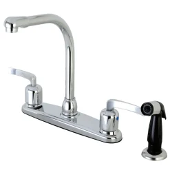 Kingston Brass FB751EFL Centerset Kitchen Faucet in Polished Chrome